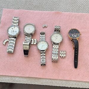 Guess, Michael Kors, Fossil and Ted Baker Watches - 5 Pieces